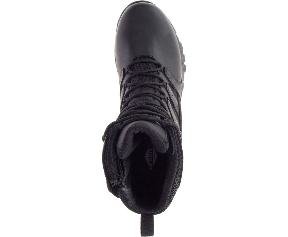 Merrell Støvler Dame - Moab 2 8\" Tactical Response Waterproof Comp Toe Work - Sort - TRO596210